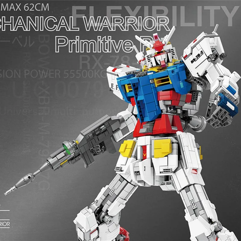 super robot войны меха классическая модель Gundam RX78 2 3500 шт. факсированная скоба, конструкторные блоки, Детские кубики рождественские игрушки для мальчиков