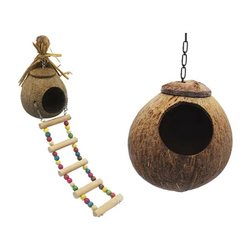 

1PC Vogel Speelgoed Hanging Bird Toys For Parrot Birds Swing Ball Pet Bird Chew Toys Pattern Climb Stairs Cage & Vest