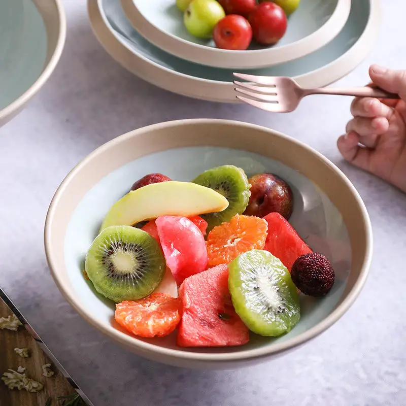 

New Imitation Porcelain Bowl Melamine Dinnerware Round Bowl Kitchen Restaurant Soup Salad Fruit Ramen Bowl Tableware 7/9 inch