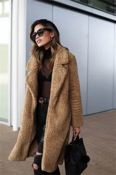 

Office Lady/Streetwear/Casual Minimalist Solid Color Regular Long Sleeve Slim Fit Turn-Down Collar Autumn/Winter Womens Coat