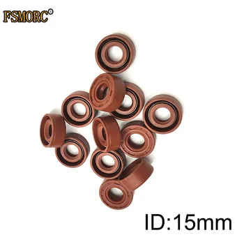 

FKM Shaft Oil Seal TC-15*21/22/24/25/26/27/28/30/32/35/36/37/38/40/42/47*5/6/7/8/10 FPM Covered Double Lip With Garter Spring