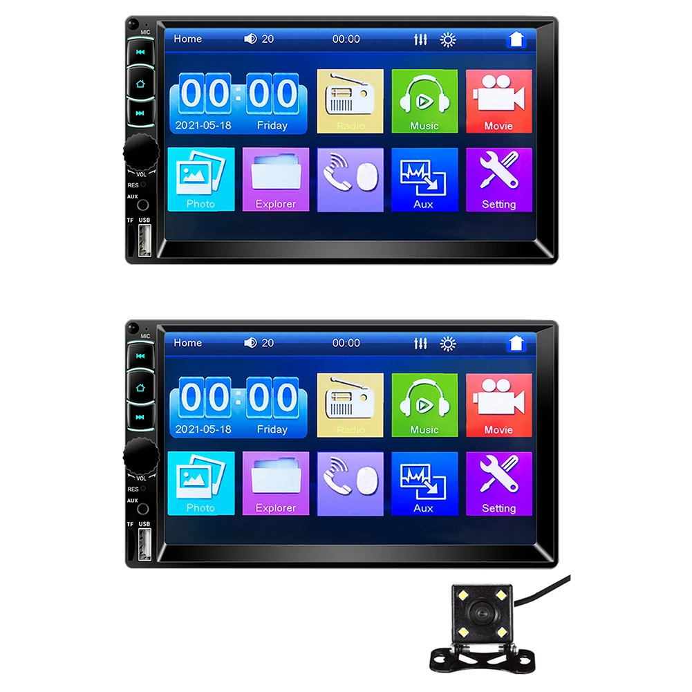 Новая Автомобильная стереомагнитола мультимедийный mp5-плеер универсальная