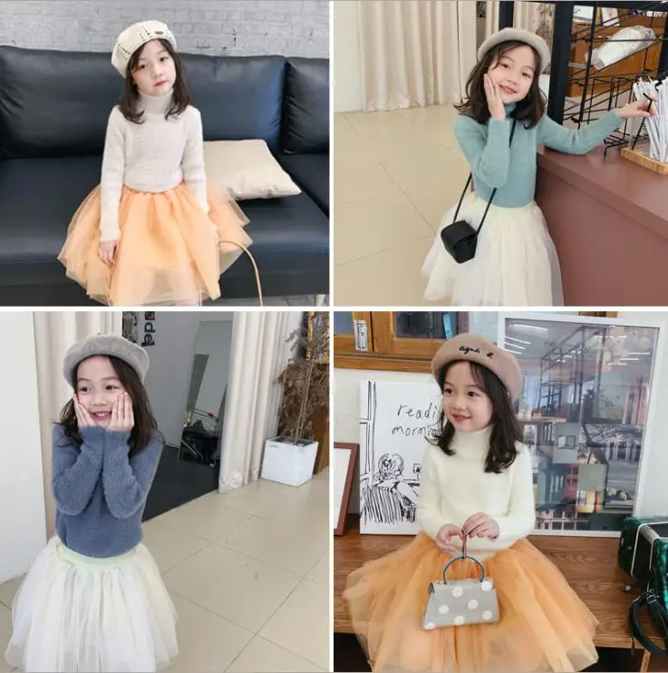 Г., новинка,, вязаный свитер для девочек осенне-зимний модный пуловер для девочек, свитер от 2 до 7 лет, HH26