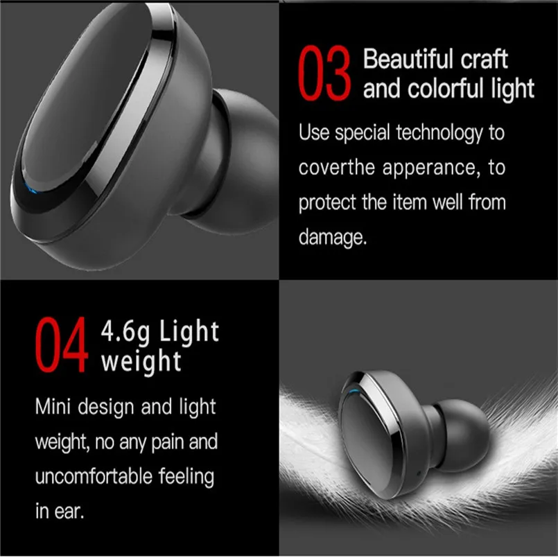 Беспроводные мини-наушники Bluetooth BT5.0, гарнитура, TWS, мини-наушники, стерео флип-наушники, наушники, Audifonos Para Celular 40NOV4