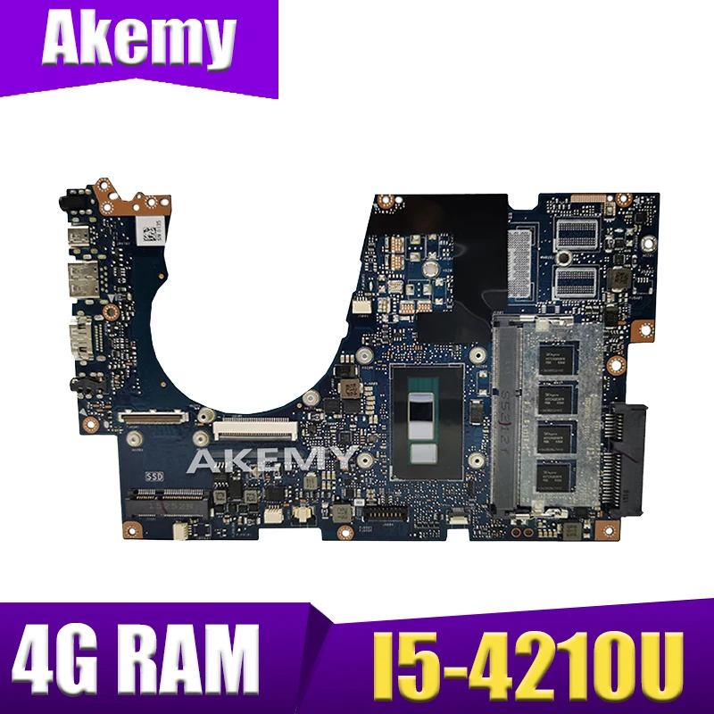XinKaidi UX303LA материнская плата для ноутбука ASUS UX303LB UX303LN UX303L UX303 Teste Оригинал 4g RAM I5-4210U |