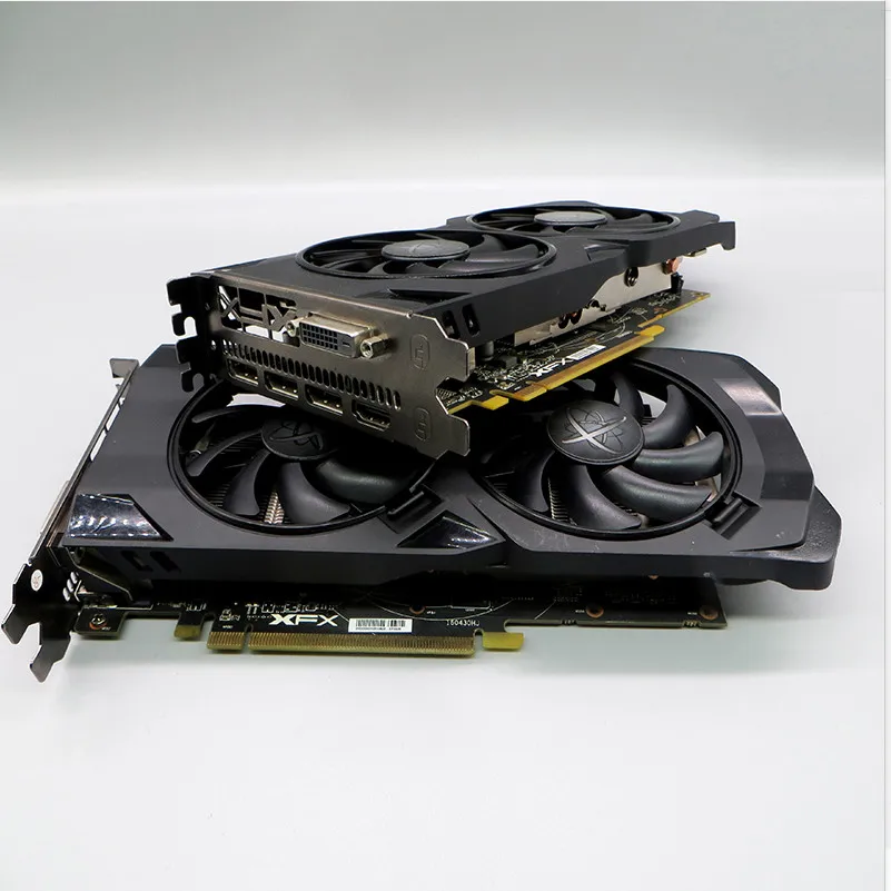 Б/у видеокарты RX 470 XFX 4 Гб 256bit GDDR5 для настольных ПК, игровые видеокарты, не Майнинг RX 470 4G