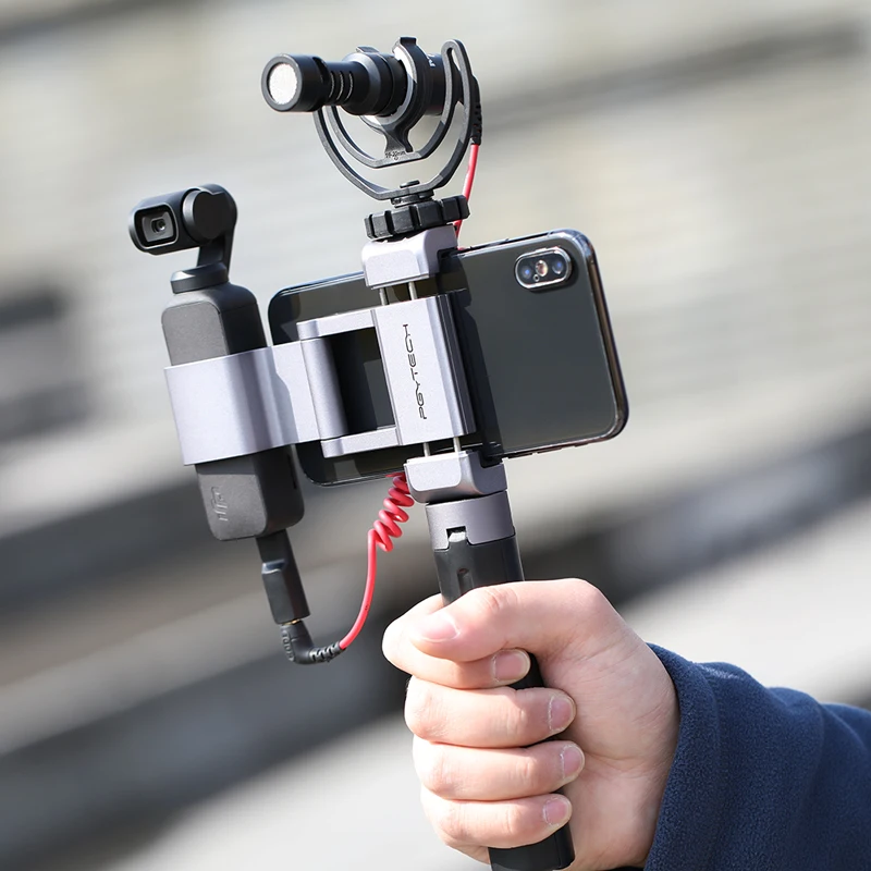 Удлинитель для телефона PGYTECH OSMO POCKET 2 Vlog универсальный УФ фильтр DJI Pocket Tik Tok|Наборы