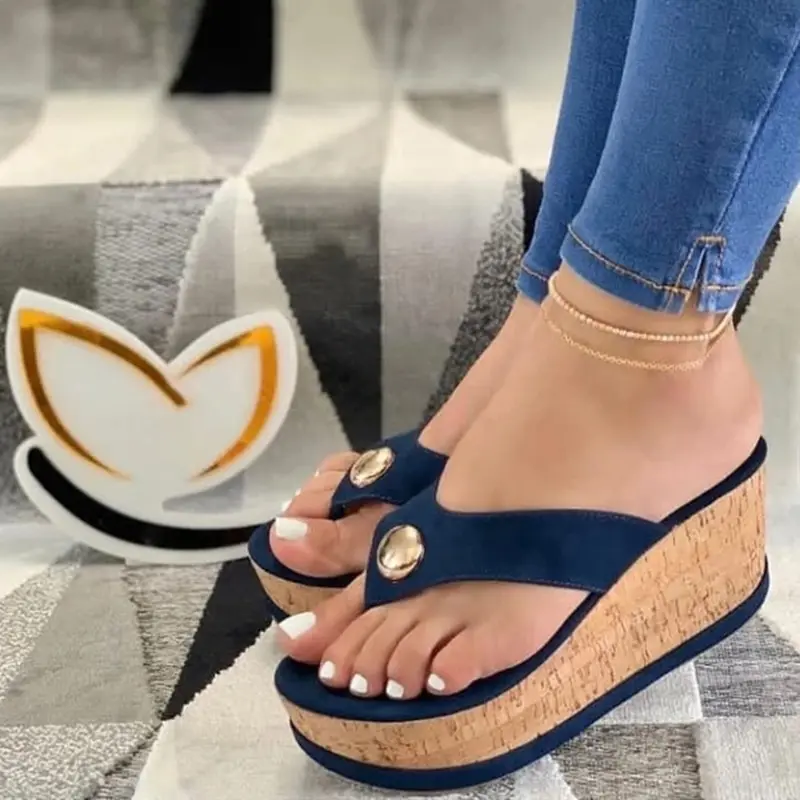 Miaoguan-Sandalias playeras para Mujer, antideslizantes de cuero con punta abierta, Zapatos de verano - AliExpress Calzado