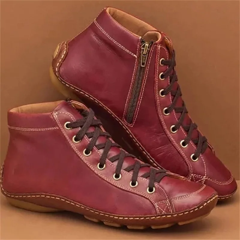 comfortable flat booties