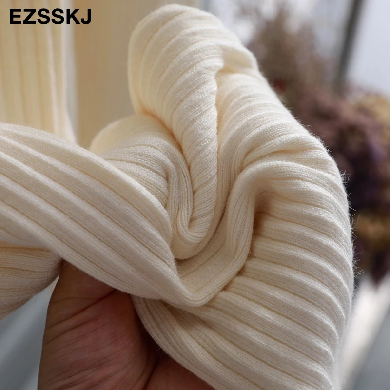 casual Elastic Waist Trousers Thick Knitted Women Harem Pants Autumn Winter Sport swear female sweater Radish pants Grandma