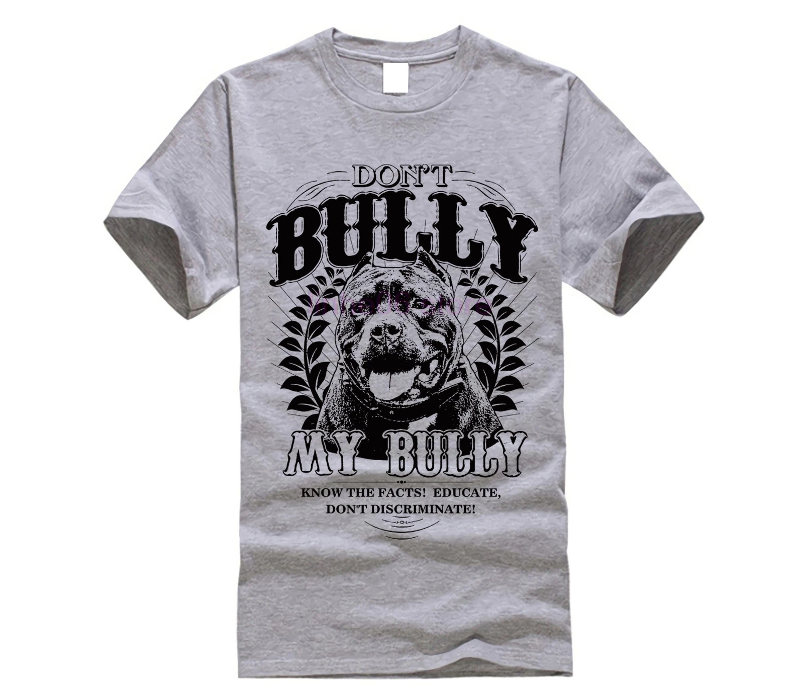 Мужская футболка с принтом Don't Bully My Pit Bull дизайнерская из 100% хлопка 2019 | одежда