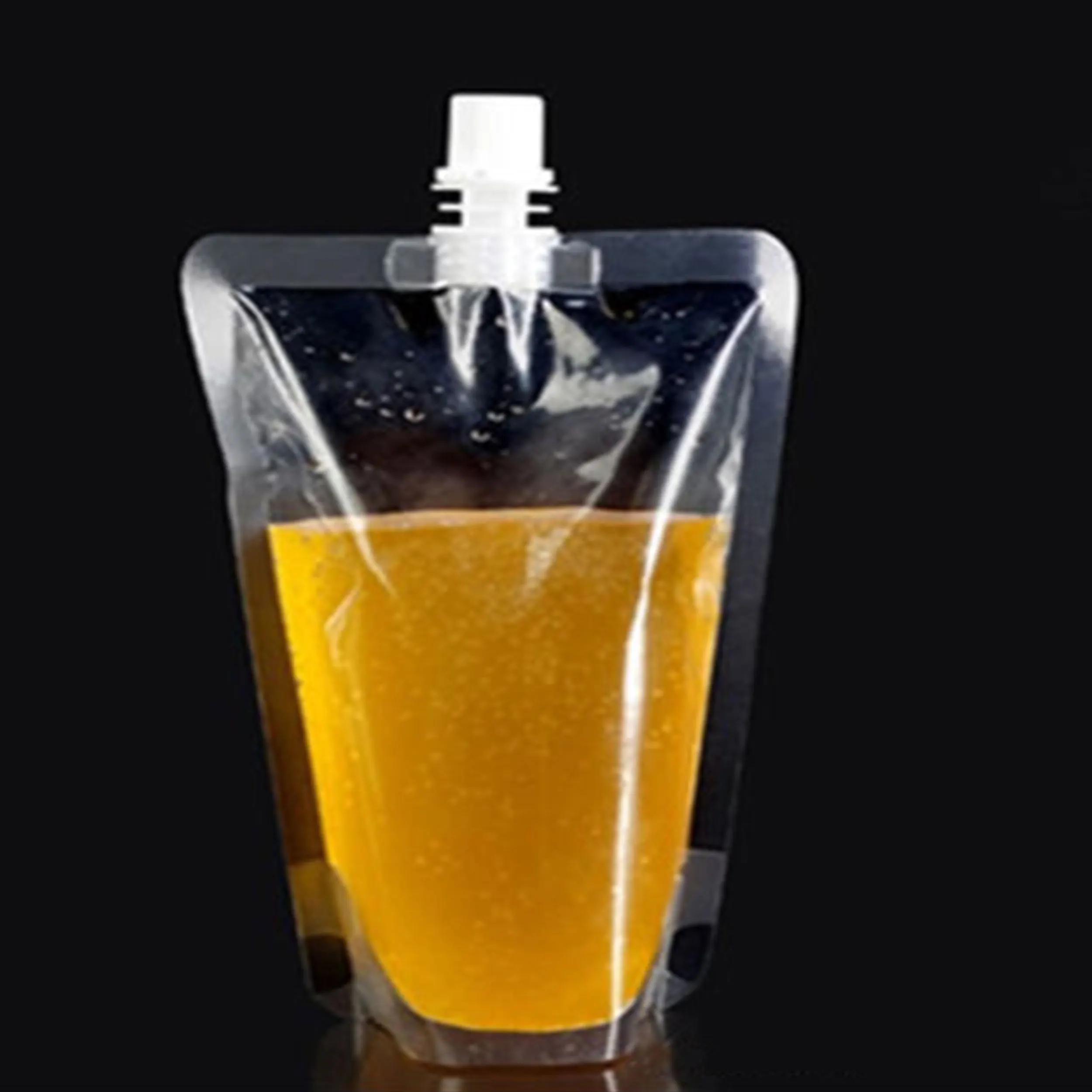 Eco-Friendly Stand-Up Spout Pouches with Free Funnel - 50 Pack Beverage Storage Bags for Camping and Outdoor Use