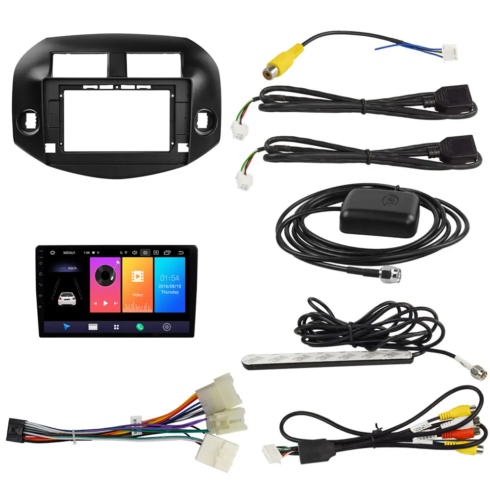 EKIY 10,1 ''ips Android автомобильный мультимедийный Авто Радио стерео для Toyota RAV4 2007-2012 gps навигация 3g 4G wifi Нет 2 Din MP5 плеер