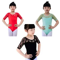 Гимнастические трико для маленьких девочек, платье с длинными рукавами, спортивное танцевальное платье-трико, акробатика для детей