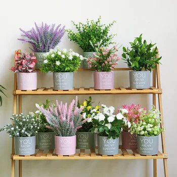 

Bonsai Artificial tree Plant Flower Potted Decoration Small Ornaments Creative Indoor Living Room Office Desktop Decor Crafts