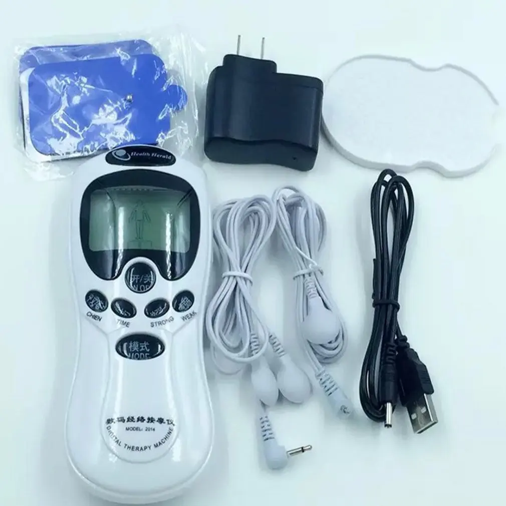 

Dual output massager Rechargeable cervical spine pulse instrument multi-function mini massager digital massager