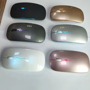 

Hot Selling Wireless Mouse Chargeable Mute Suitable Laptop Desktop with Colorful Light Wireless Rechargeable Mouse