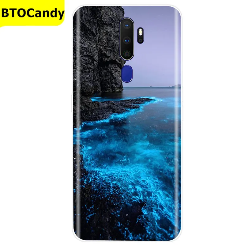 For OPPO A5 2020 Case Soft TPU Silicone Case For OPPO A9 2020 Case Color Pattern Back Cover Coque Fundas OPPO A5 A9 2020 Cases waterproof phone pouch for swimming Cases & Covers