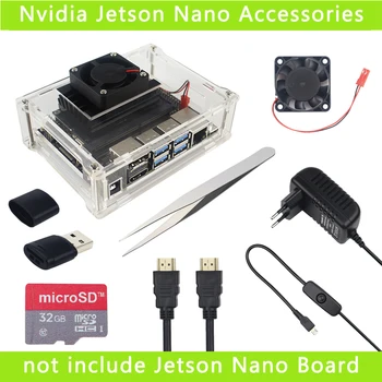 

Transparent Acrylic Case for NVIDIA Jetson Nano Developer Kit Protective Box Shell with Cooling Fan Cooler