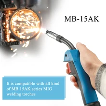 15AK фонарь 180A MIG MAG MB 15AK сварочный фонарь с воздушным охлаждением в европейском стиле сварочное устройство Профессиональный сварочный инструмент