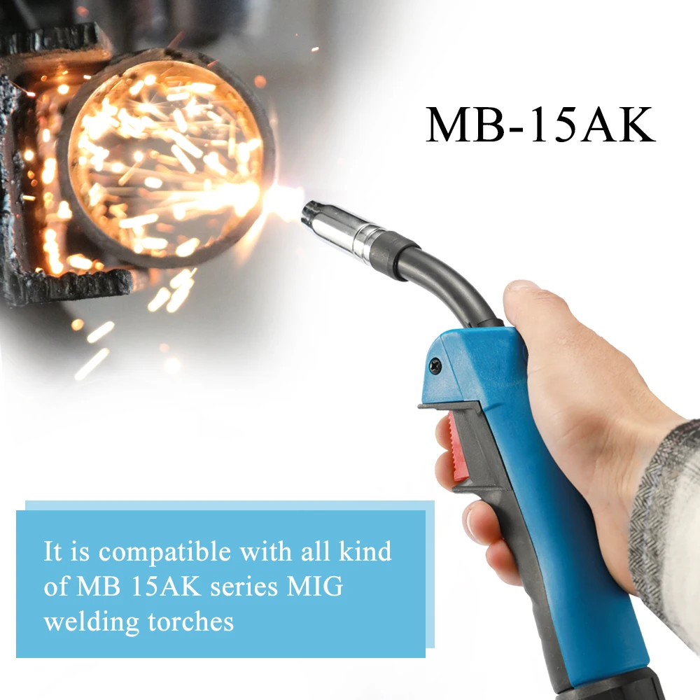 

15AK Torch Body 180A MIG MAG MB 15AK Welding Torch Air-cooled European Style Welding Device Professional Welding Tool