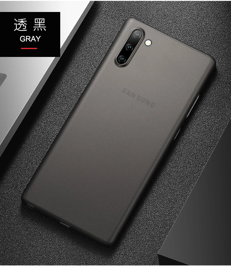Для samsung Galaxy Note 10 Чехол Мягкий матовый ТПУ тонкий прозрачный защитный чехол для samsung note 10 plus note10 pro