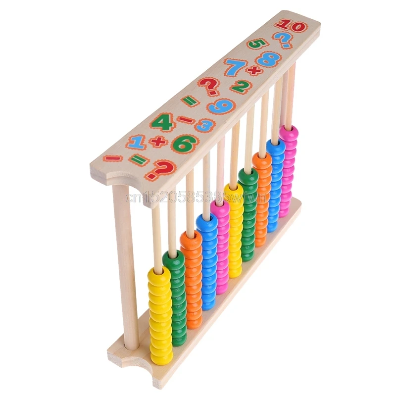 Abacus деревянный шарик Математика подсчет Обучающие 10 баров для раннего обучения игрушки