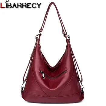 

Luxury Designer Leather Backpacks Female Multifunction School Bags for Teenage Girls Mochila Shoulder Bags for Women Travel Bag