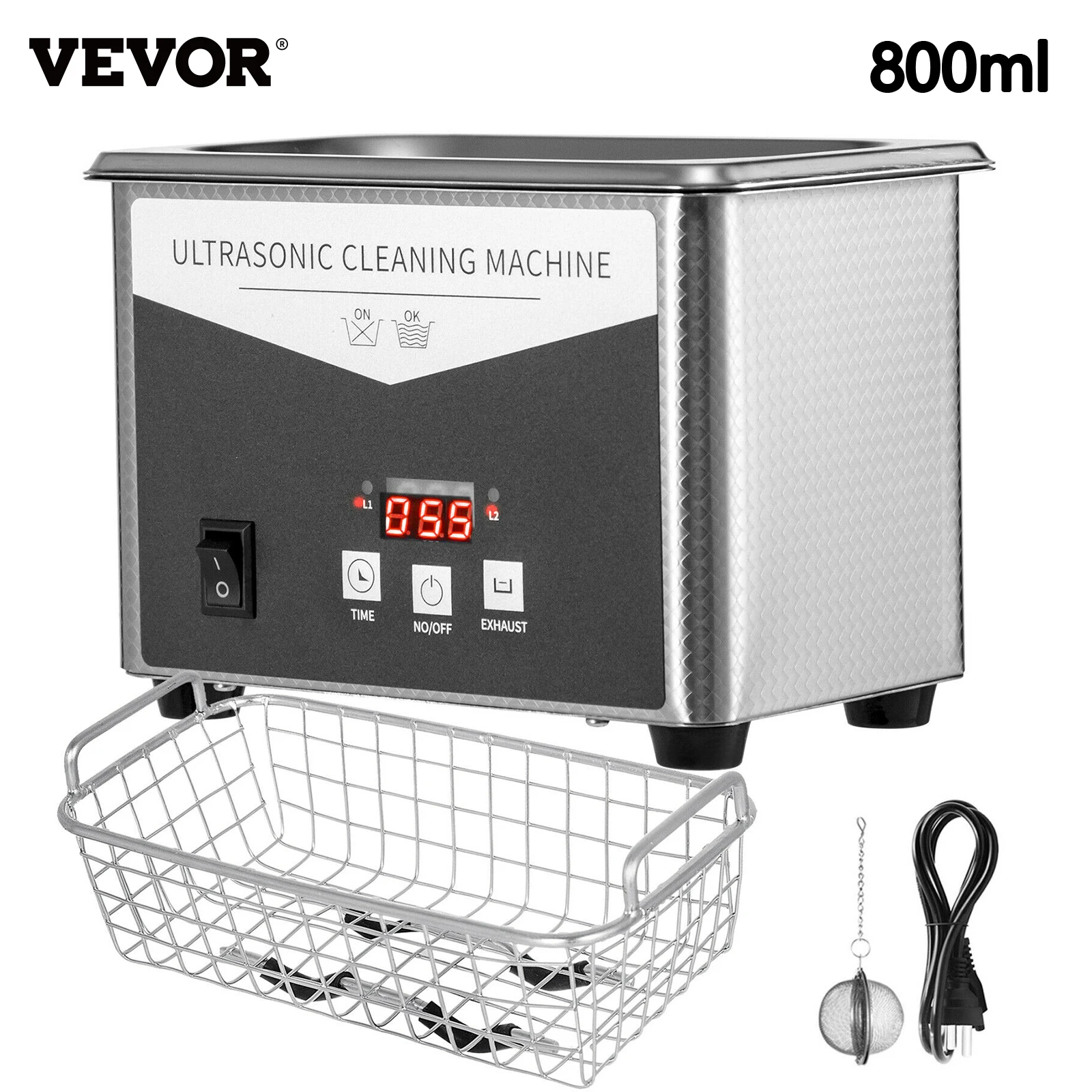Ультразвуковая Портативная стиральная машина VEVOR 800 мл | Бытовая техника