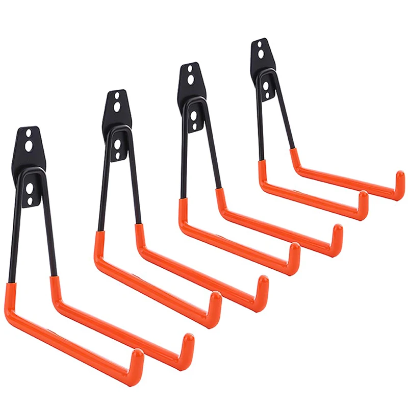 

Heavy Duty Garage Storage Steel Utility Hooks Wall Mount Tool Holder U-Hooks for Home Garage Storage Organizer Garden Tools Shov