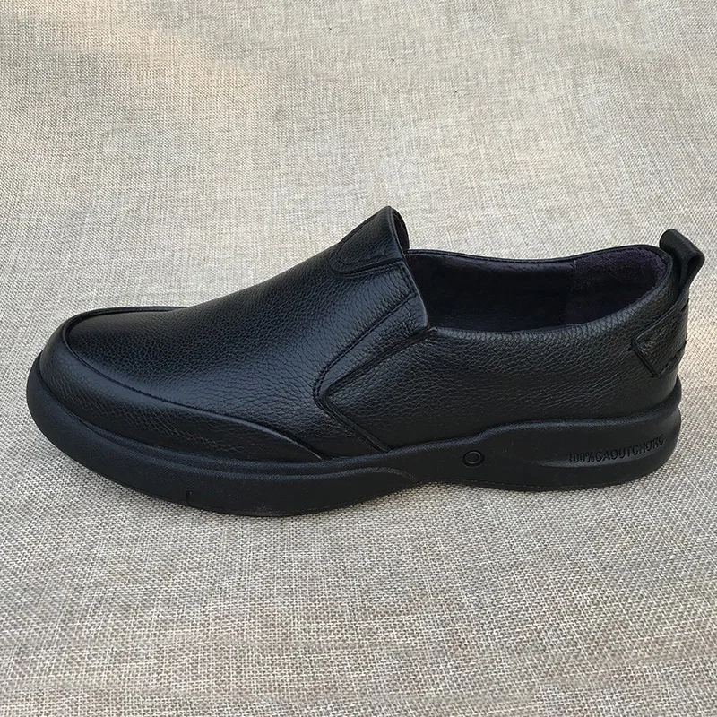 New Men Flats European Solid British Style Black Italian Italy Slip On Casual Runway Luxury Designer Brand Comfort Summer