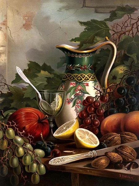 

DIY 5D Diamond Embroidery Round Diamond Picture fruit Arranging Round Rhinestones Diamond Painting Cross Stitch Basket