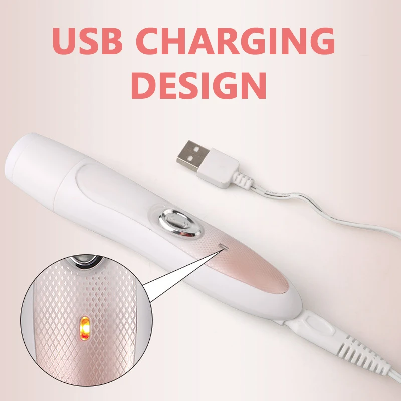 Jinding Многофункциональный 4 в 1 триммер для волос в носу USB перезаряжаемая Бритва для бороды машинка для стрижки волос в носу и ушах для мужчин набор для ухода