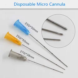 20 Pieces Disposable Fine Micro Cannula For Filler Injection 18G 22G 23G 25G 50mm 70mm 38mm Blunt-tip Needles