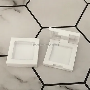 

White Square Lipstick Lip Balm Case Empty Eyeshadow Powder Container Beauty Blusher Storage Box Cosmetic Makeup Tool