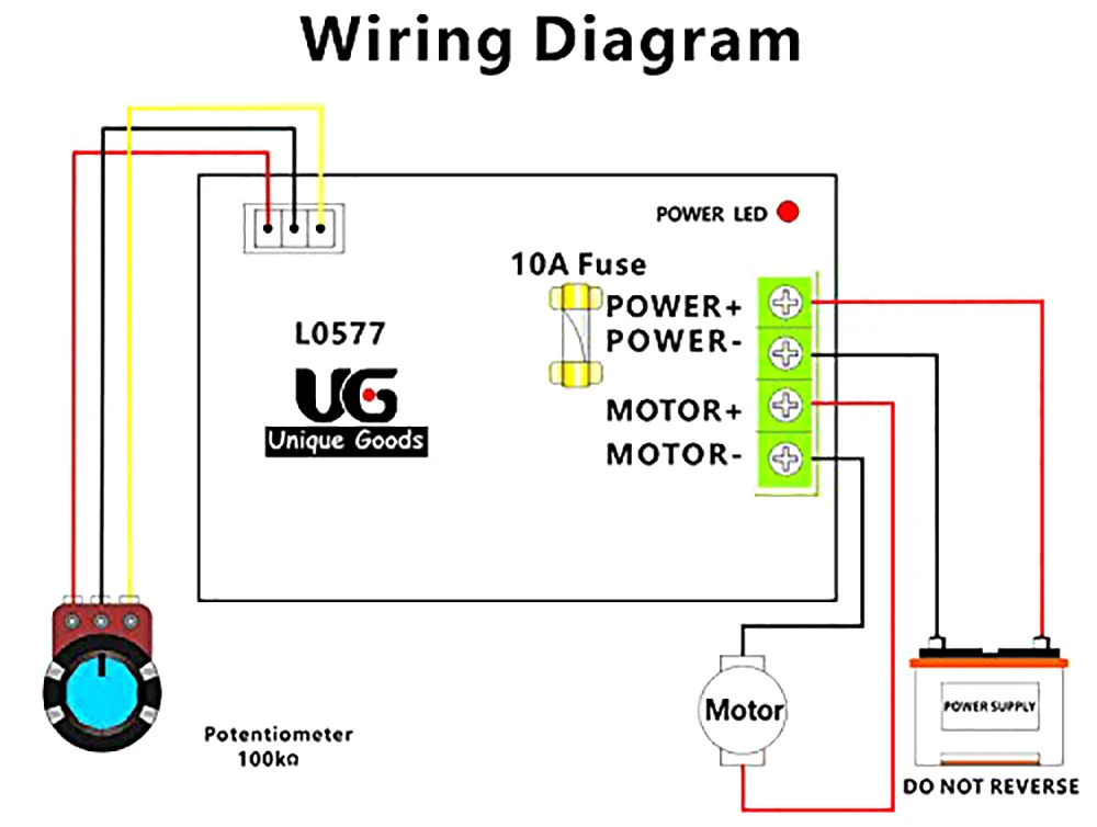 Interruptor del panel Control 12V DC motor baja tensión arranque suave y corriente DC sobre/ 