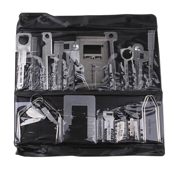 

38 Pcs/Set Multifunction Vehicle Car Stereo Radio Release Removal Tools Key Kit with Bag for Kenwood Tool Fit for Benz Ford Audi