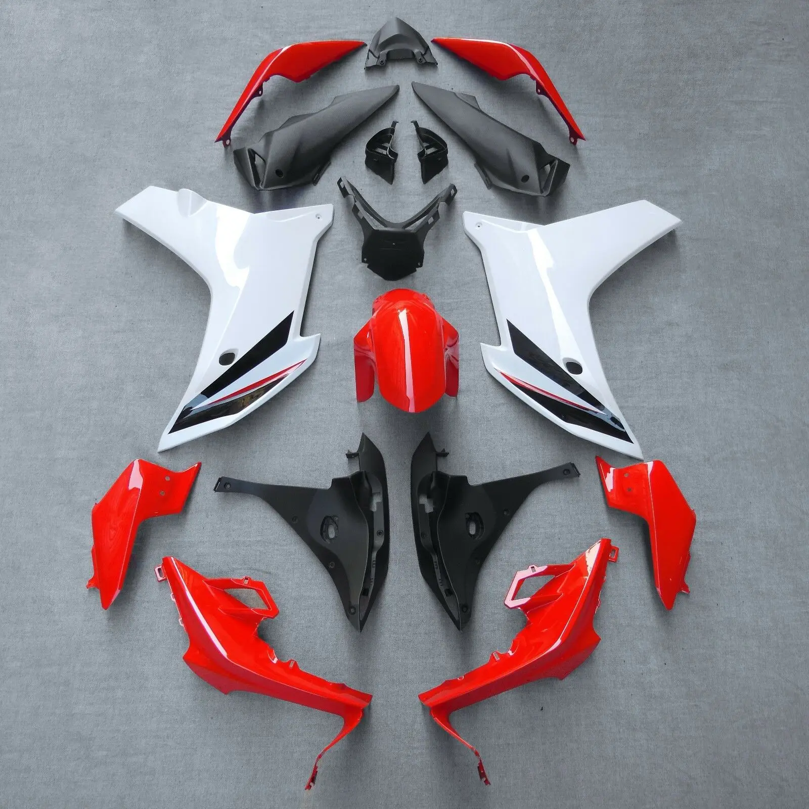 Все новые обтекатели комплект для Honda CBR600F 2011 2012 2013 2014 Красный Белый CBR 600F 11 12 13 14 Модель впрыска ABS Обтекатели
