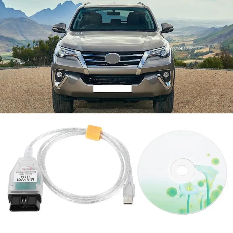 Мини VCI J2534 OBD2 USB разъем автомобиля программа Диагностический кабель для TIS V13.00.022 адаптер автомобильный Duokon диагностический кабель