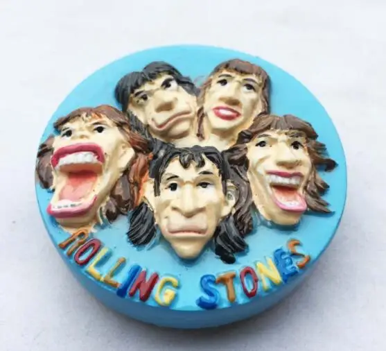 Британская рок-группа Rolling Stones Q версия трехмерного креативного путешествия сувенир магнитные наклейки холодильник