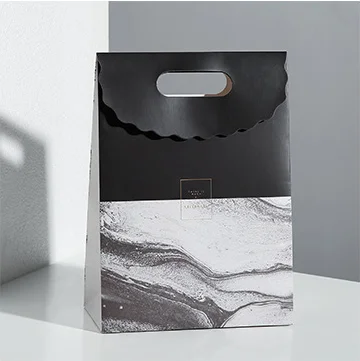 Paste bag L 10pcs Мраморные маленькие подарочные коробки на заказ, Высококачественная Прямоугольная Черная картонная подарочная коробка, упаковка cajas de carton, вечерние коробки для шоколада - Цвет: Paste bag L 10pcs