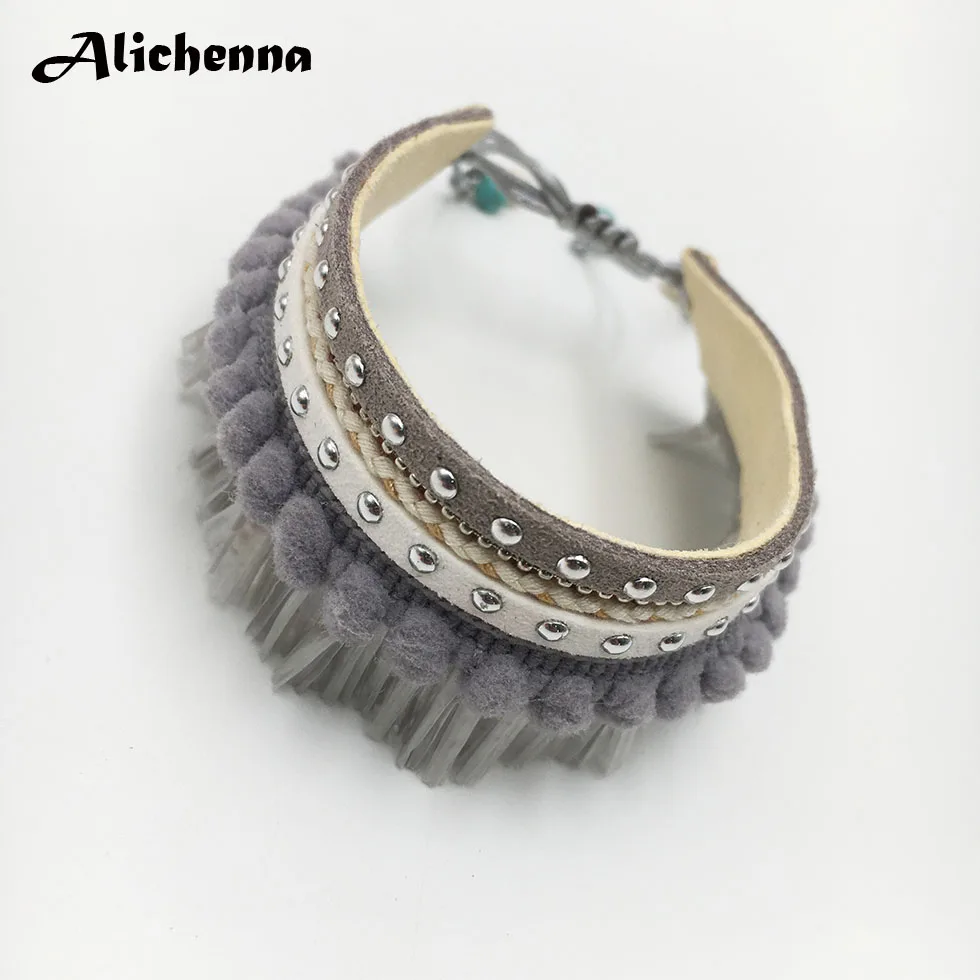 Boho кожаный браслет в богемном стиле, бисерная цепочка, кружевной браслет, модный, активный узел, ручная работа ракушка, браслет, ювелирный подарок