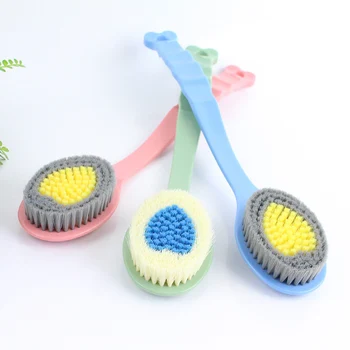 

2Pcs Long Handle Bath Brush Skin Massager Body Brush Bathroom Accessories Massage Shower Back Rubbing Scrubber Cleaning Brushes