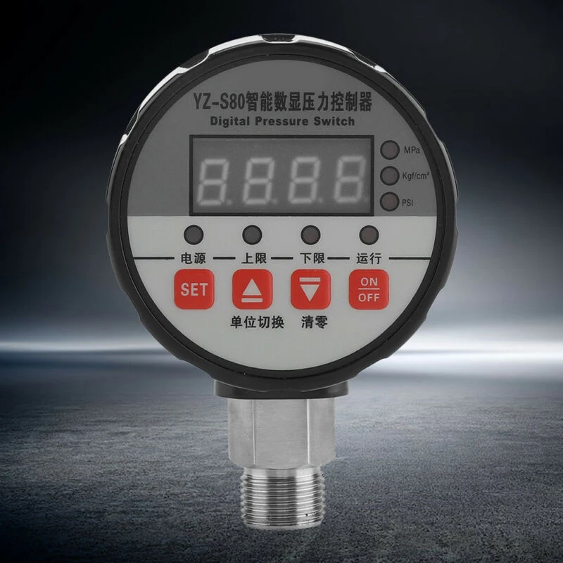 

Relay Switching Signal Digital Pressure Switch Multi-function Hydraulic 220V For Air Compressor