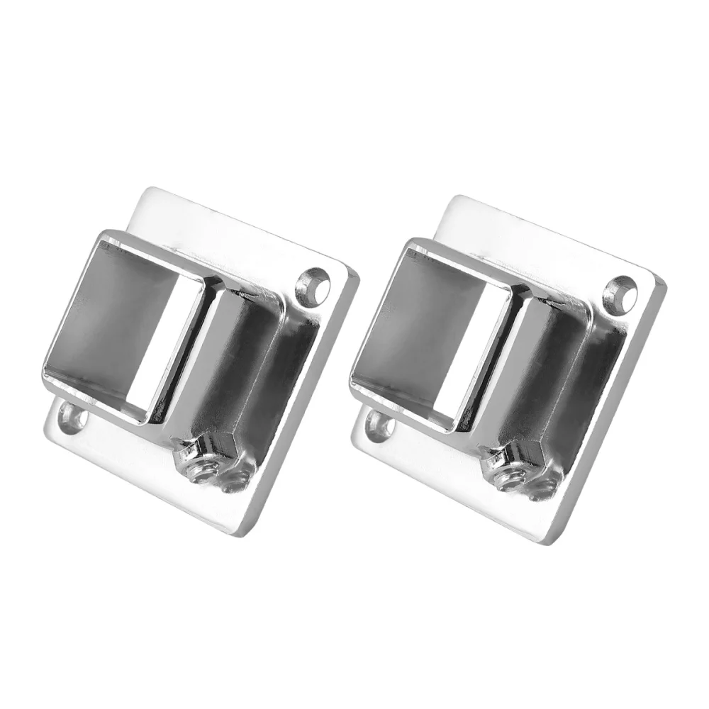 2 pcs Square Tube Stainless Steel Hanging Rod Supports Flange Holder for Home | Инструменты