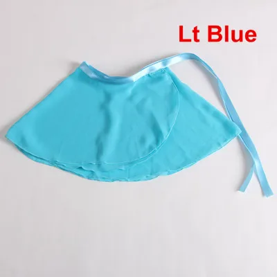 Lt blue Розничная ; Новинка года; 15 цветов ; детский шифоновый балетный танцевальный костюм с пачкой; юбка; шарф для катания на коньках - Цвет: Lt blue