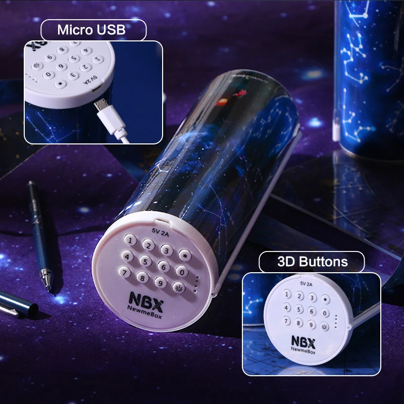 Nbx Smart Lock Password Glitter Pencil Case Multifunctional Pencil Box For  School Boy Plastic Transparent Meteor Falling Star - Pencil Cases -  AliExpress
