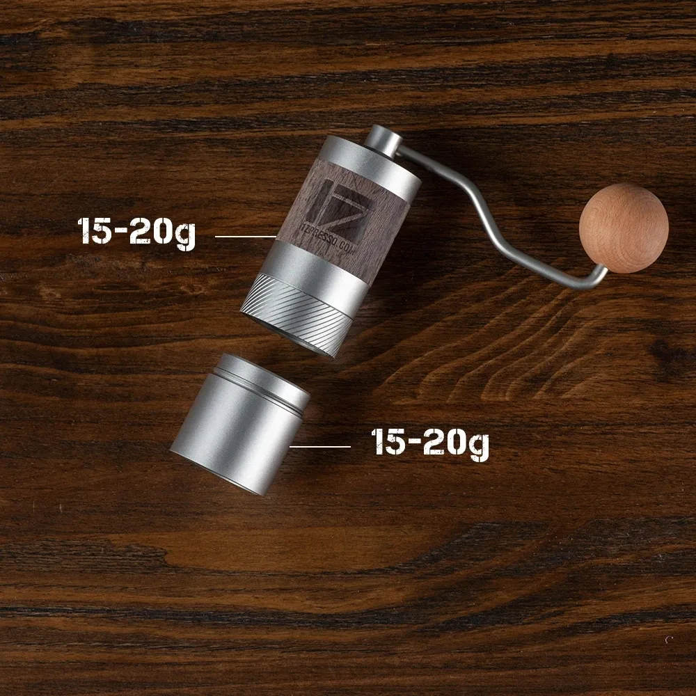 stainless steel bott Новая 1zpresso Q2 новая портативная кофемолка из алюминиевого сплава, мини-кофемолка, шлифовальный сердечник, супер ручной подшипник для кофе, рекомендуем - Цвет: stainless steel bott