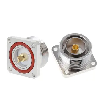 

L29 7/16 Din Female Jack Center Connector With 4 Holes Flange Deck Solder Cup RF Coax Adapter