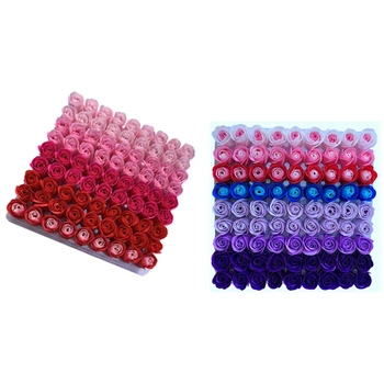 

162Pcs Color Mixing Rose Bath Body Flower Floral Soap Scented Rose Flower DIY Gifts 2 & 3